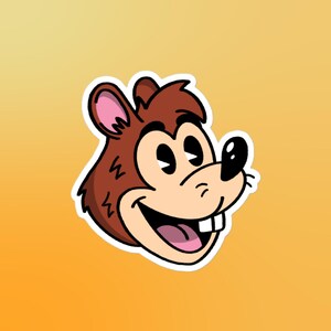 Cartoon Quokka Vinyl Die Cut Aufkleber | Australische Quokka Kunst | Laptop, Wasserflasche, Planer & Auto Aufkleber | Geschenk für Quokka Liebhaber | Lowbrow