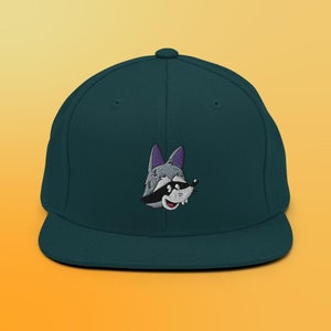 Gorro Snapback Panda Trash de mapache de dibujos animados