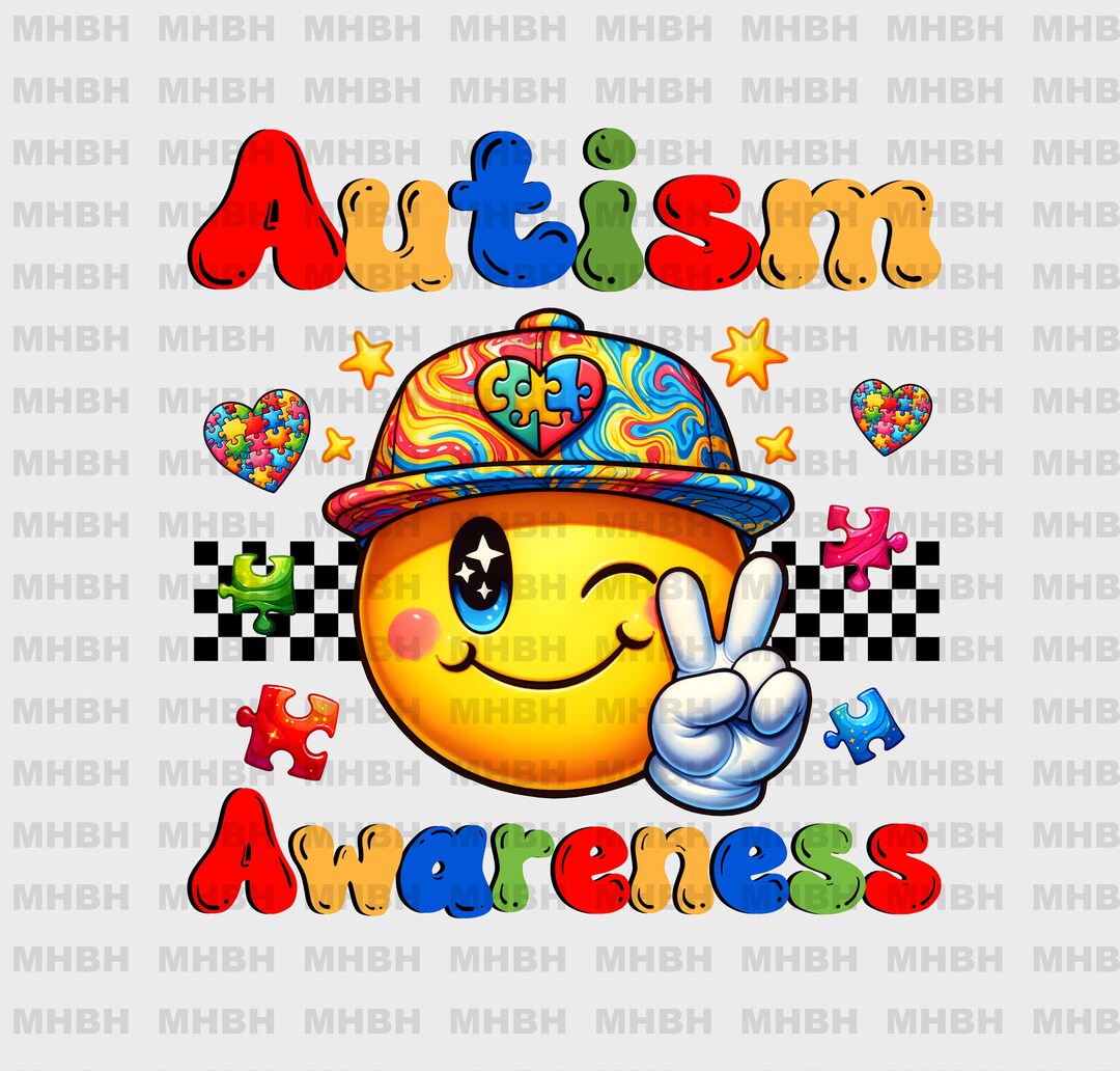 PNG - Autism Awareness - Digital Image - DTF - Sublimation - Peace ...
