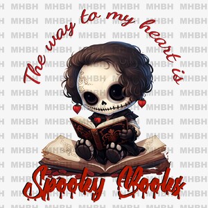 Gruselige Bücher PNG: Halloween Goth Digitales Bild (Sublimation)