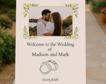 Editable Wedding Signage Template Bundle: Canva Welcome Sign, Seating Chart (Digital Download)
