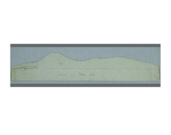 Mount Katahdin Cut-Out Bumper Sticker | Maine