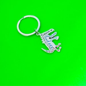 Dinosaurier-Schlüsselanhänger, Dinosaurier-Schlüsselring, niedliches Tier-Schlüsselring, Dinosaurier-Geschenke, Geschenktasche eingeschlossen