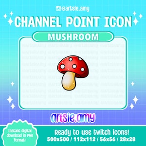 Ícone de ponto do canal de cogumelo