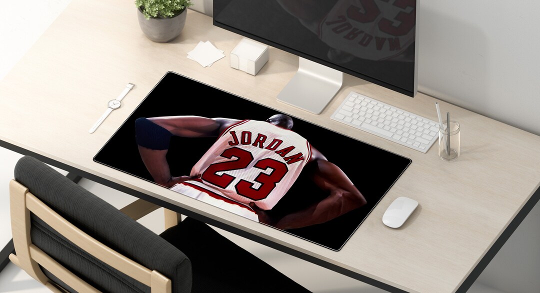 Michael Jordan Chicago Bulls NBA Basketball Mouse Pad, Gaming Setup