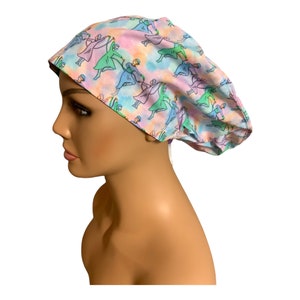 Oh Gauze, Dance,  European, Scrub, Surgical, Bonnet or Hair Covering Hat