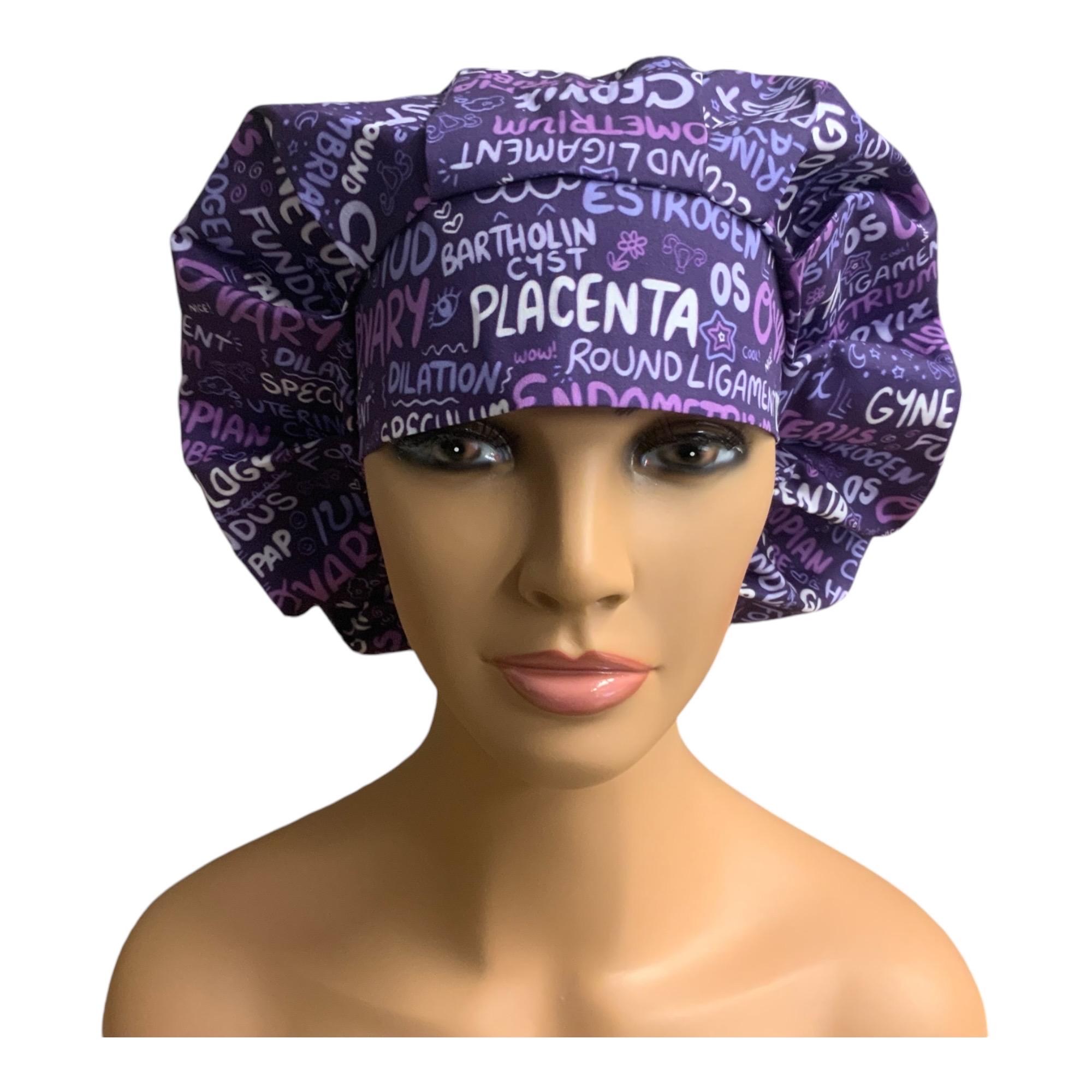 OB GYN, Labor, Mullti Prints, Bouffant, Scrub, Surgical, Bonnet or Hair ...