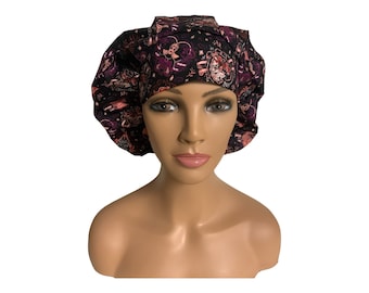 Hearts and Villains, Bouffant, Scrub, Surgical, Bonnet or Hair Covering Hat