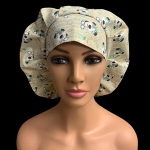 4th of July, Dogs, Bouffant, Scrub, Surgical, Bonnet or Hair Covering Hat
