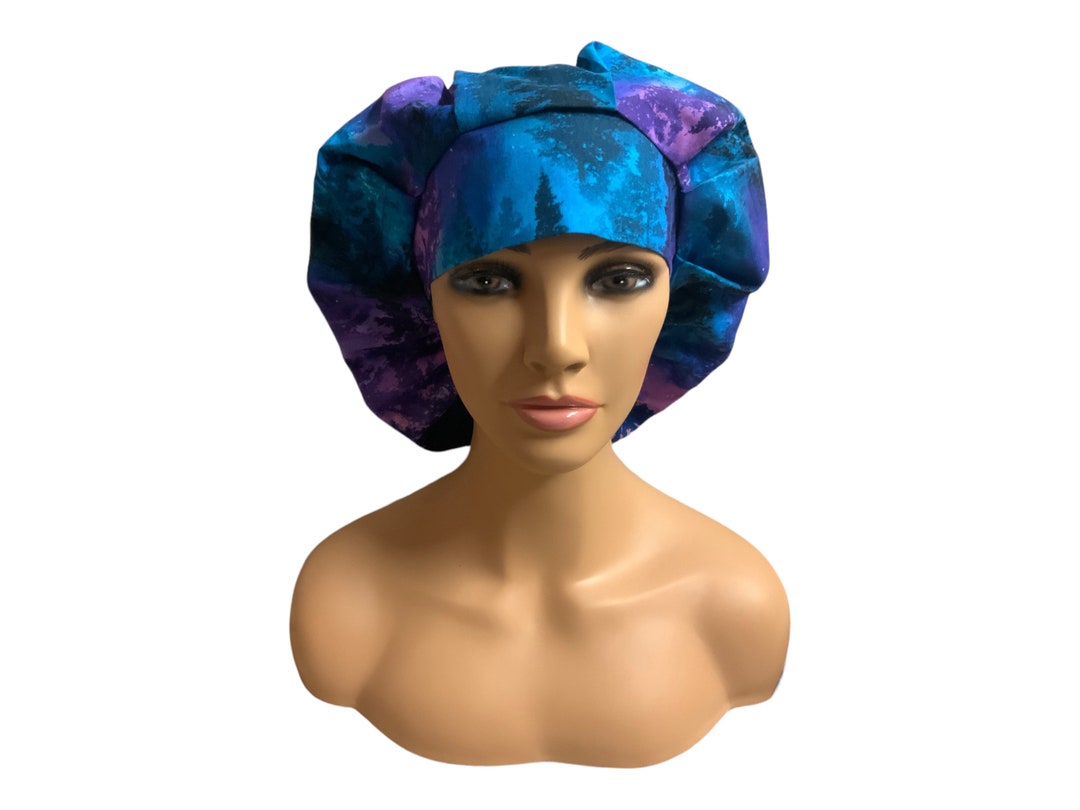 Aurora Trees Bouffant Scrub Surgical or Hair Etsy