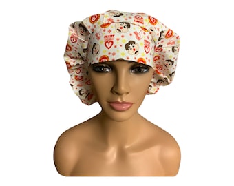 Operation, Bouffant, European, Surgeons, Scrub, Surgical, Bonnet or Hair Covering Hat