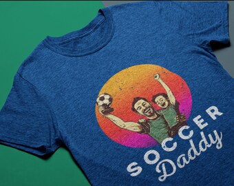 サッカーパパシャツ、メンズシャツ、グラフィックTシャツ、お父さんへのTシャツ、息子からのお父さんへの誕生日プレゼント、妻からの父の日プレゼントTシャツ