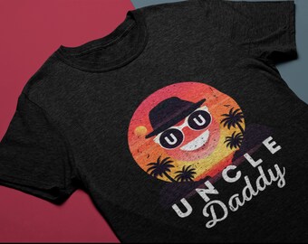 お父さんへのおじさんTシャツ、甥からおじさんへの誕生日プレゼント、おじさんへのプレゼント、おじさんへのTシャツ、お父さんへのプレゼント、男性用シャツ、グラフィックTシャツ