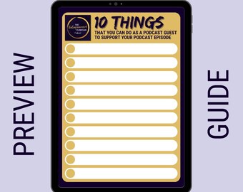 10 Things to do as a Podcast Guest