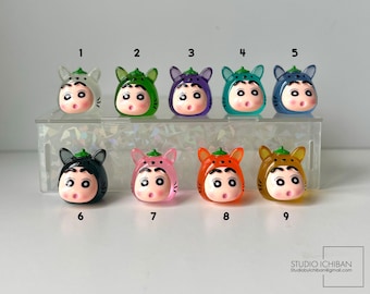 Llavero luminoso de Shin Chan x Totoro: Charm de anime kawaii