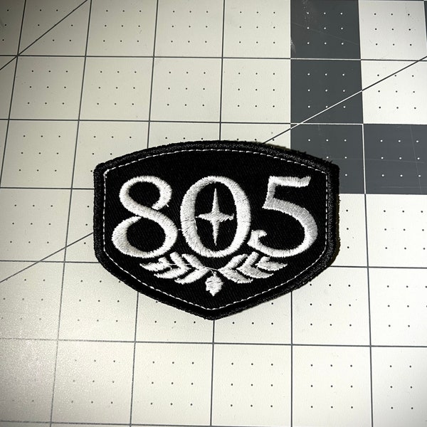 805 SOCAL PATCH Iron On / Sew On / Biker Patch / Firestone Walker Brewing BEER Brewery Cali Ventura County Santa Barbara County