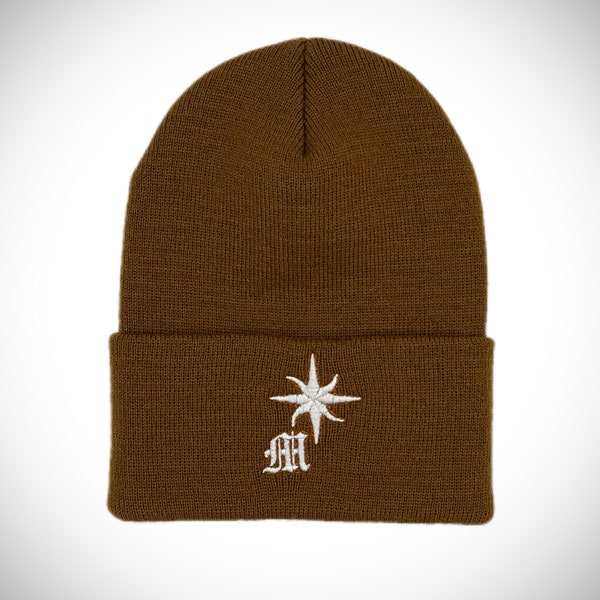 Manifested Worldwide logo Beanie 100% Hypoallergenic Acrylic. Length is approx. 12" Uncuffed