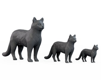 Kattmodell, Kattdjur, Modellhus, Järnvägsmodell, Krigsspel, Arkitekturmodell, Landskapsdesign, Miniatyrzoo, Miniatyrkatter, DnD, Diorama
