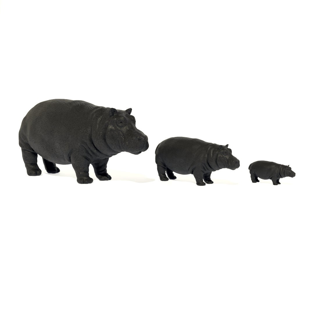 Hippopotamus Model, Miniature Hippopotamus, Hippo Model Houses, Railway
