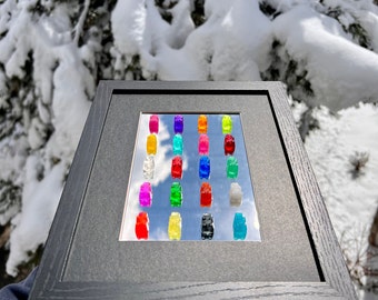 Resin Gummy Bear Mirror Wall Art