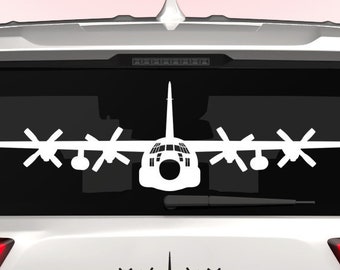C-130 Hercules Sticker Decal / Die Cut / Many Sizes & Colors Available / Personalize / c130 military transport - DD-0020