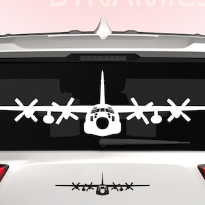 C-130 Hercules Sticker Decal / Die Cut / Many Sizes & Colors Available / Personalize / c130 military transport - DD-0020