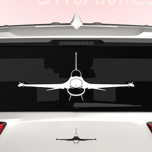 F-16 Fighting Falcon Sticker Decal / Die Cut / Many Sizes & Colors Available / Personalize / f16 fighter aircraft