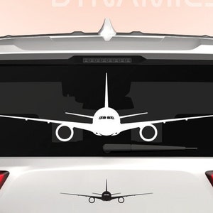 777 Sticker Decal / Die Cut / Many Sizes & Colors Available / Personalize / airliner