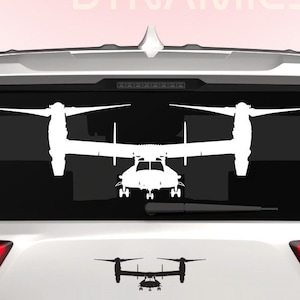 V-22 Osprey Sticker Decal / Die Cut / Many Sizes & Colors Available / Personalize / tiltrotor helicopter vtol