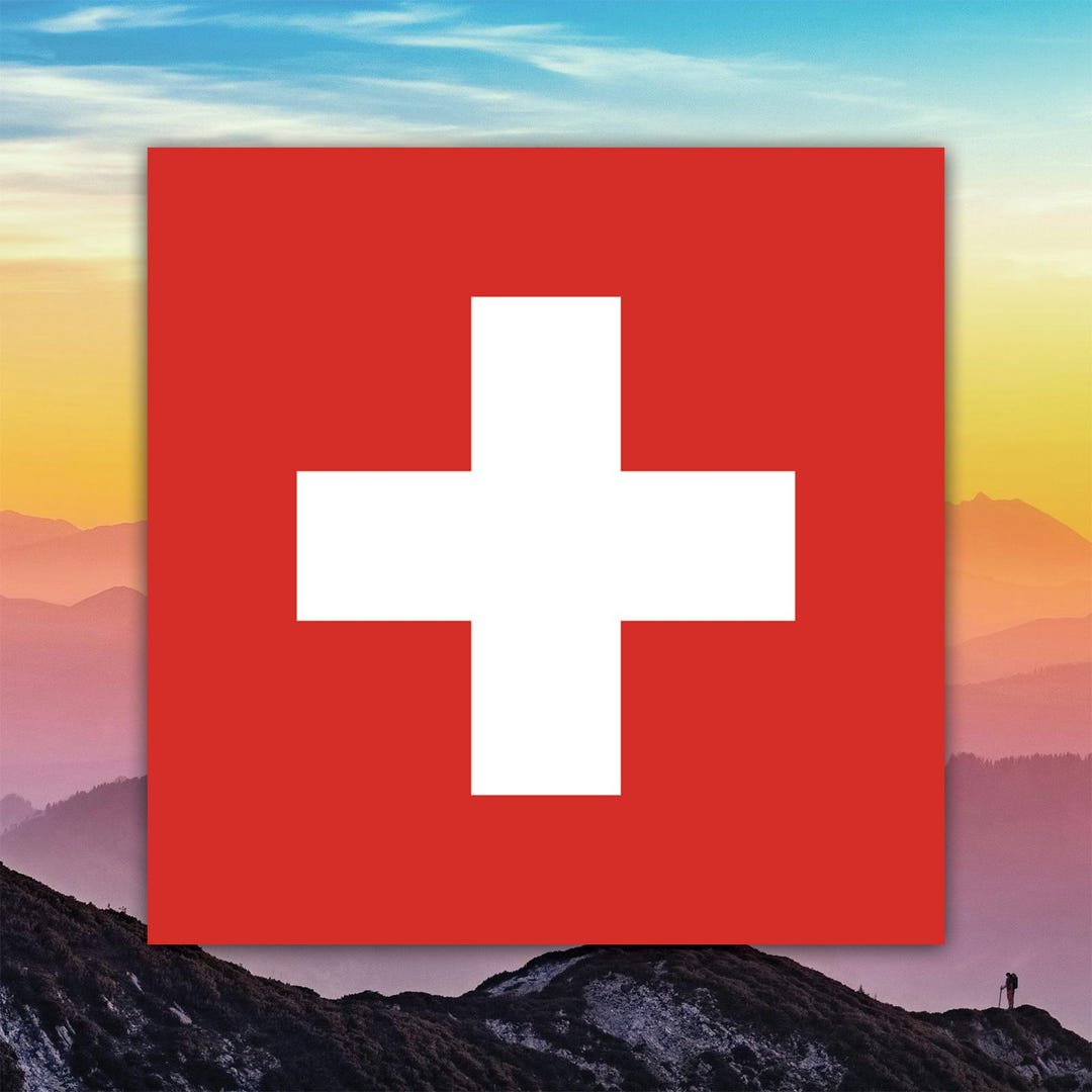 Swiss Flag Sticker Decal / Die Cut / Many Sizes / Weatherproof / Made ...