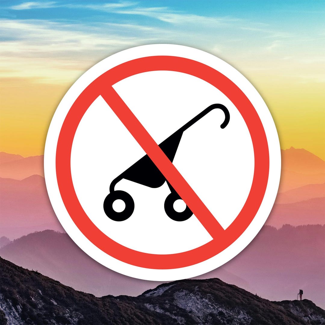 No Strollers Sticker Decal / Die Cut / Many Sizes / Weatherproof / Made ...