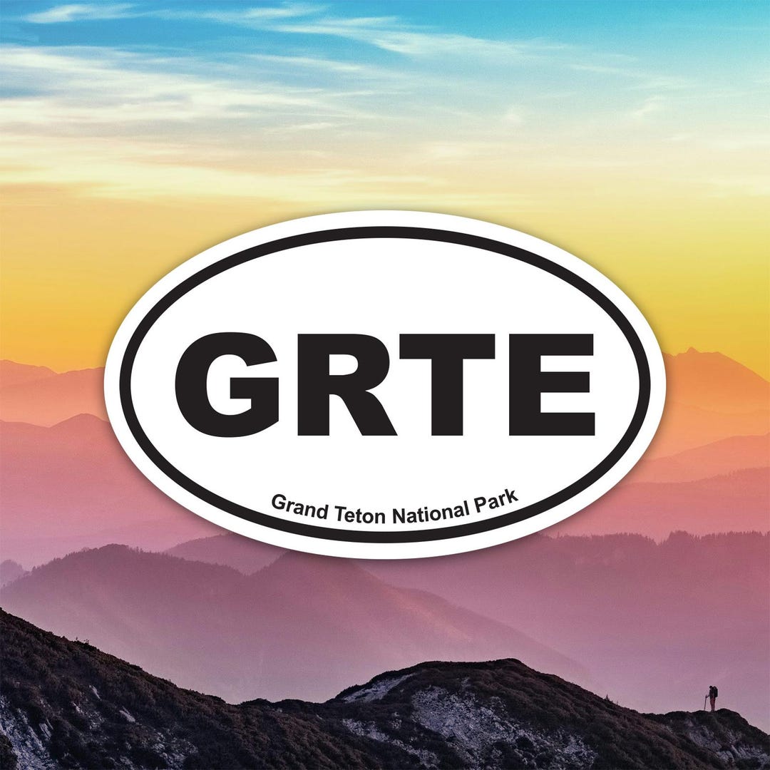 GRTE Grand Teton National Park Sticker Decal / Die Cut / Many Sizes ...