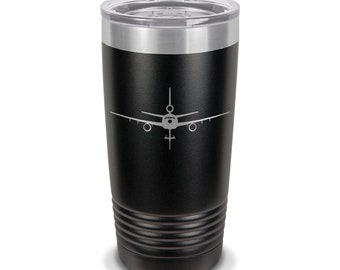 KC-10 Extender Boom Down Tumbler / 20 or 30 oz / Choose Color / Polar Camel / Double Walled Vacuum Insulated / dc-10 dc10 airliner / DD-0130