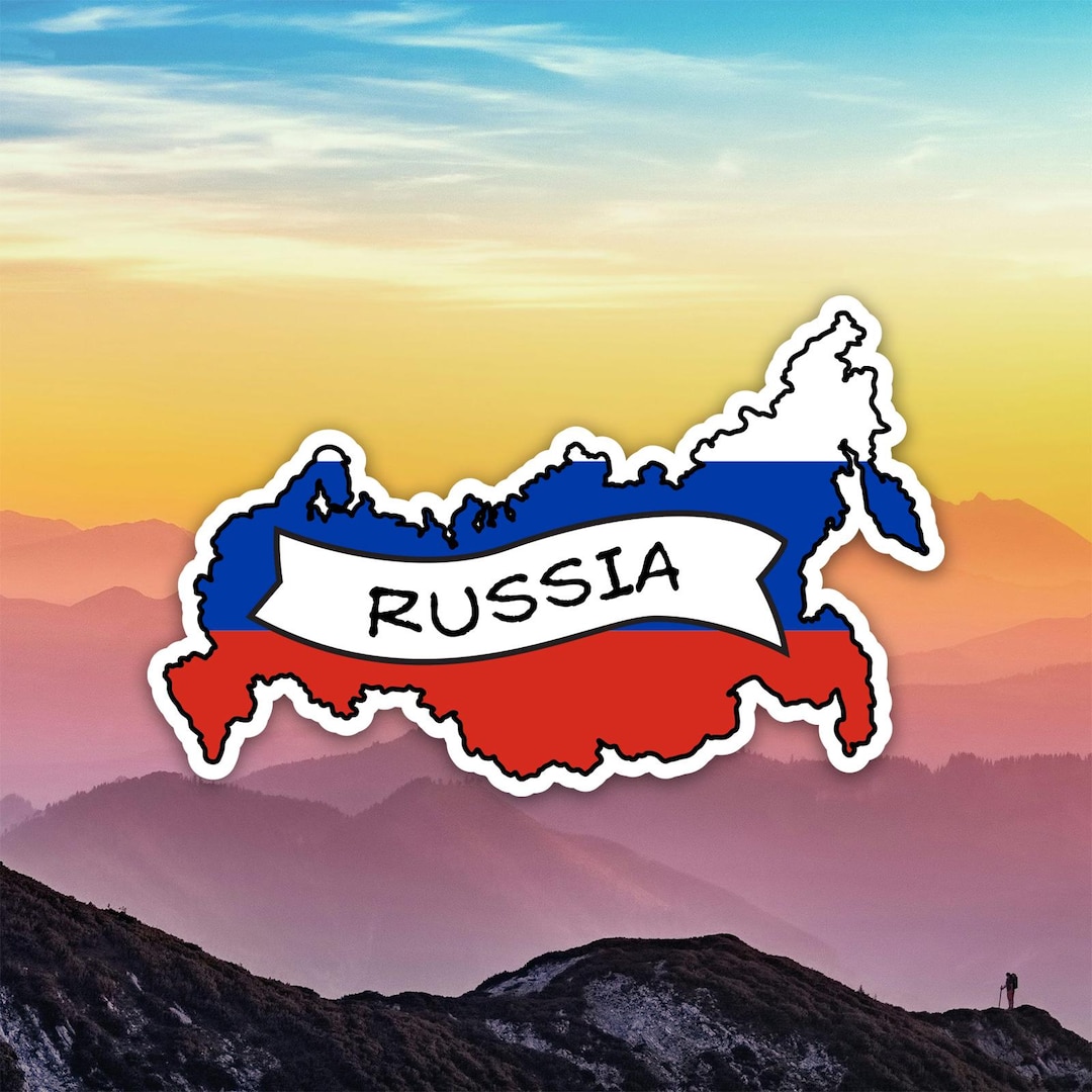 Russian Shaped Russia Flag Sticker Decal / Die Cut / Many Sizes ...