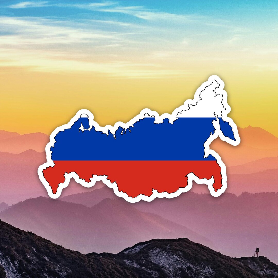 Russian Shaped Russia Flag Sticker Decal / Die Cut / Many Sizes ...
