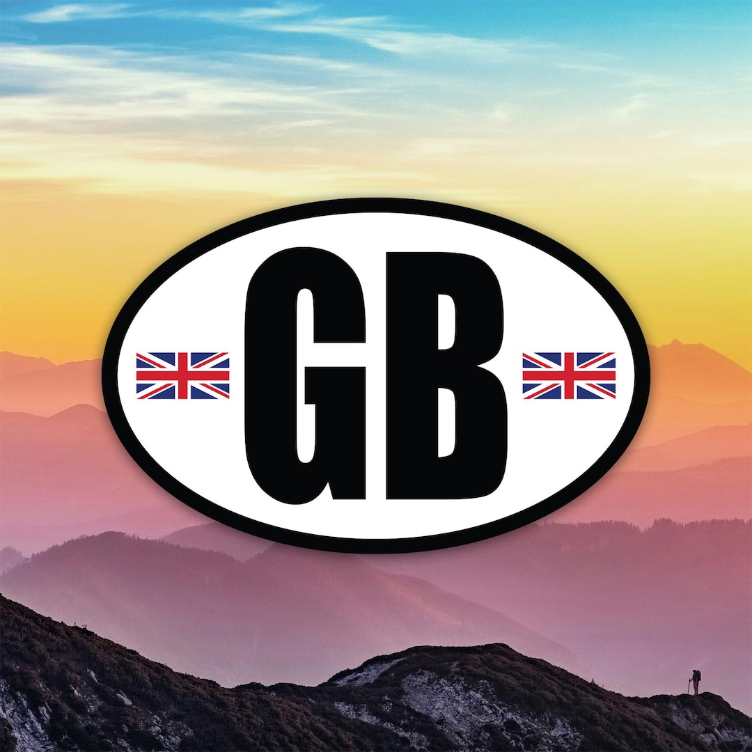 Gb Sticker Window GB - Great Britain Oval Flag Sticker Decal / Die Cut / Many Sizes ...