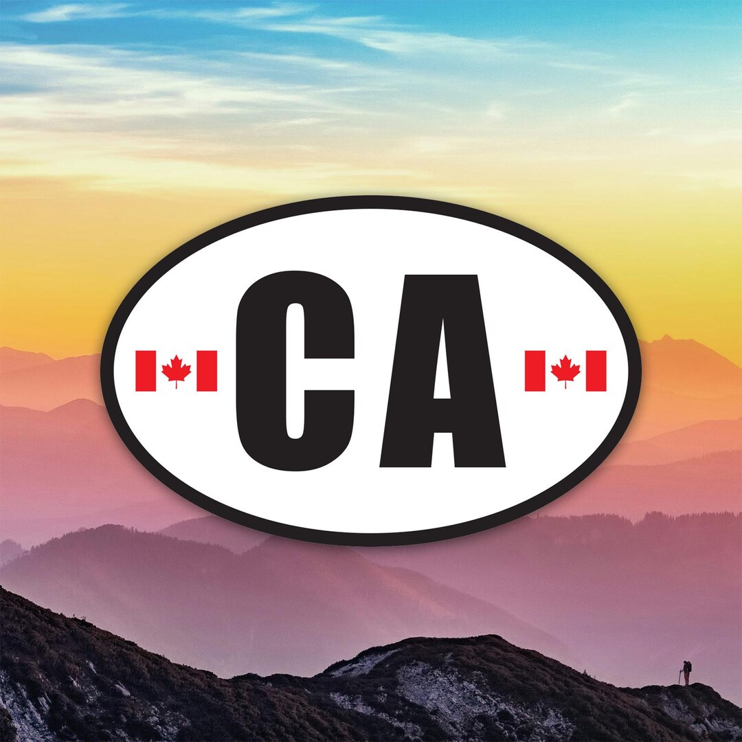 Ca Country Code Canadian Country Code Euro CA V5 Sticker Decal / Die Cut / Many Sizes ...