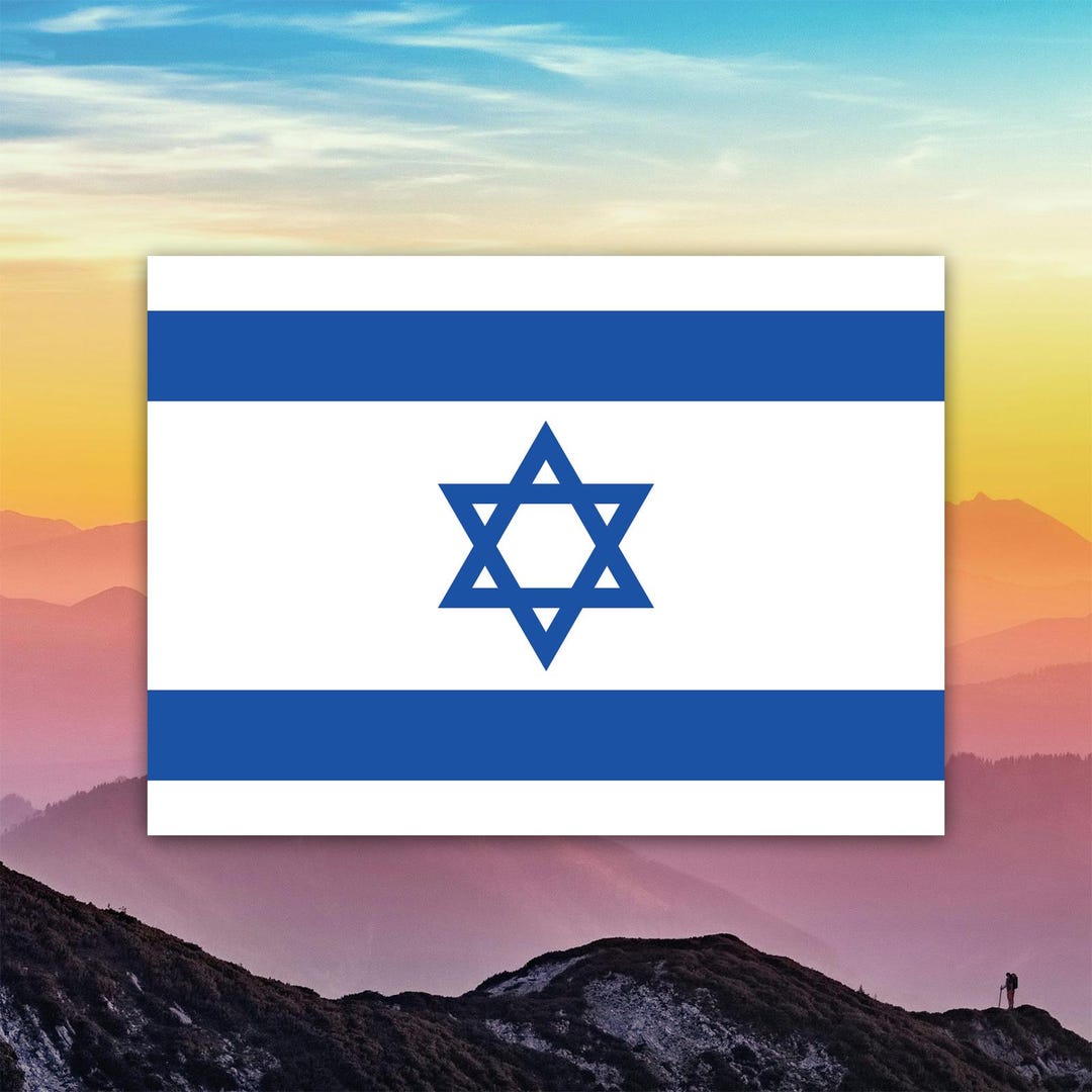 Israeli Flag Sticker Decal / Die Cut / Many Sizes / Weatherproof / Made ...
