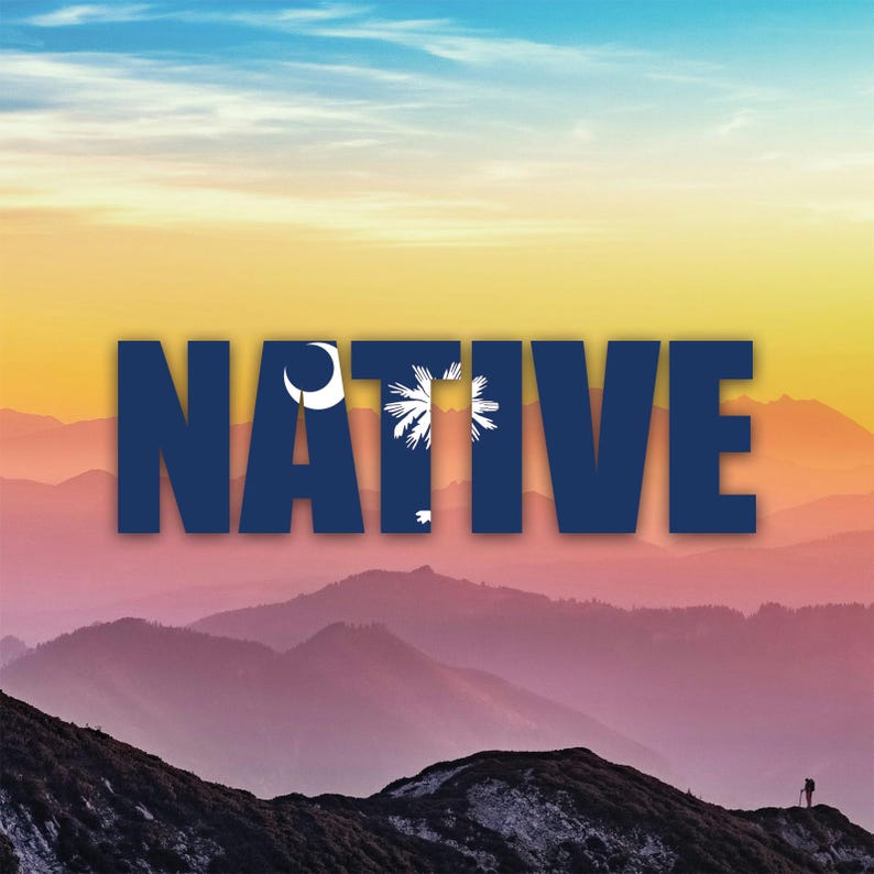 Sc Native Sticker South Carolina Native Sticker Decal / Die Cut / Many Sizes ...