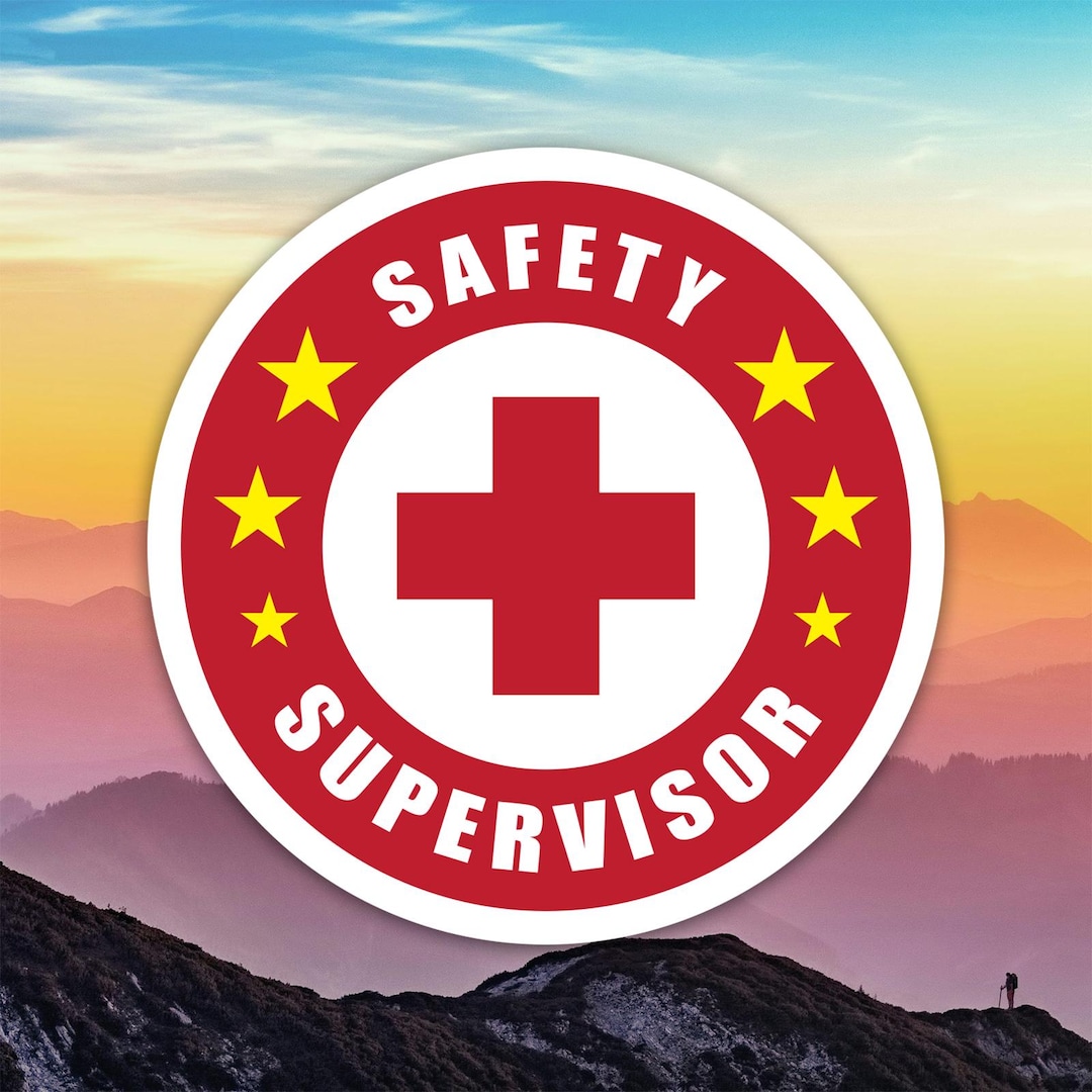 Safety Supervisor Sticker Decal / Die Cut / Many Sizes / Weatherproof ...
