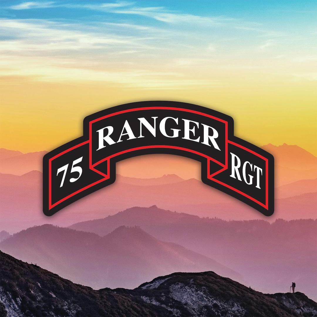 75th Ranger Regimen Sticker Decal / Die Cut / Many Sizes / Weatherproof ...