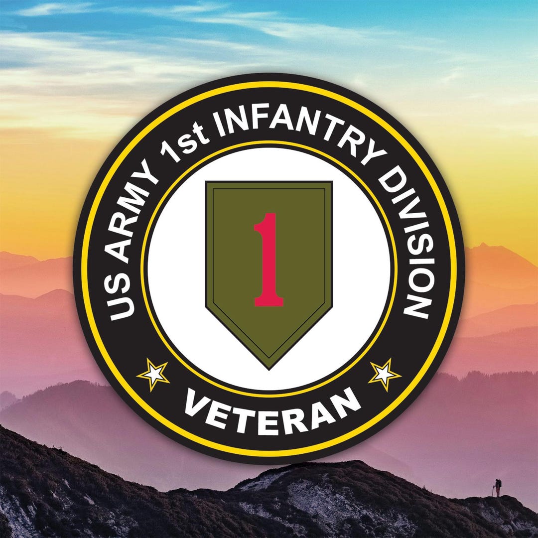 1st Infantry Division Veteran Sticker Decal / Die Cut / Many Sizes ...