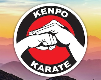 Kenpo Karate Sticker Decal / Die Cut / Many Sizes / Weatherproof / Made in USA