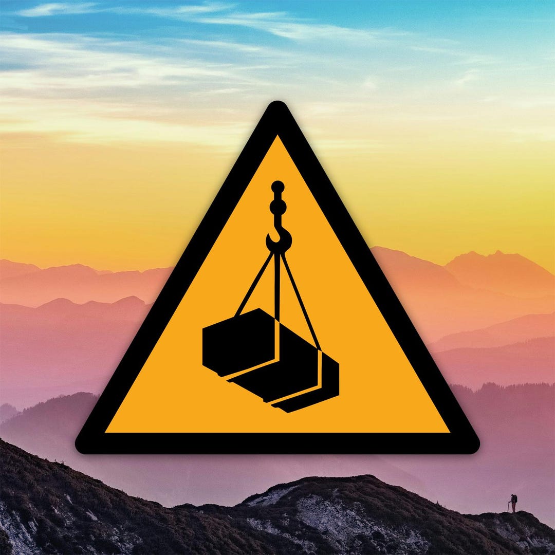 W015 - Overhead or Suspended Load Sticker Decal / Die Cut / Many Sizes ...