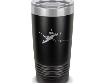 A-10 Thunderbolt II Tumbler / 20 or 30 oz / Choose Color / Polar Camel / Double Walled Vacuum Insulated / hog warthog DD-0010