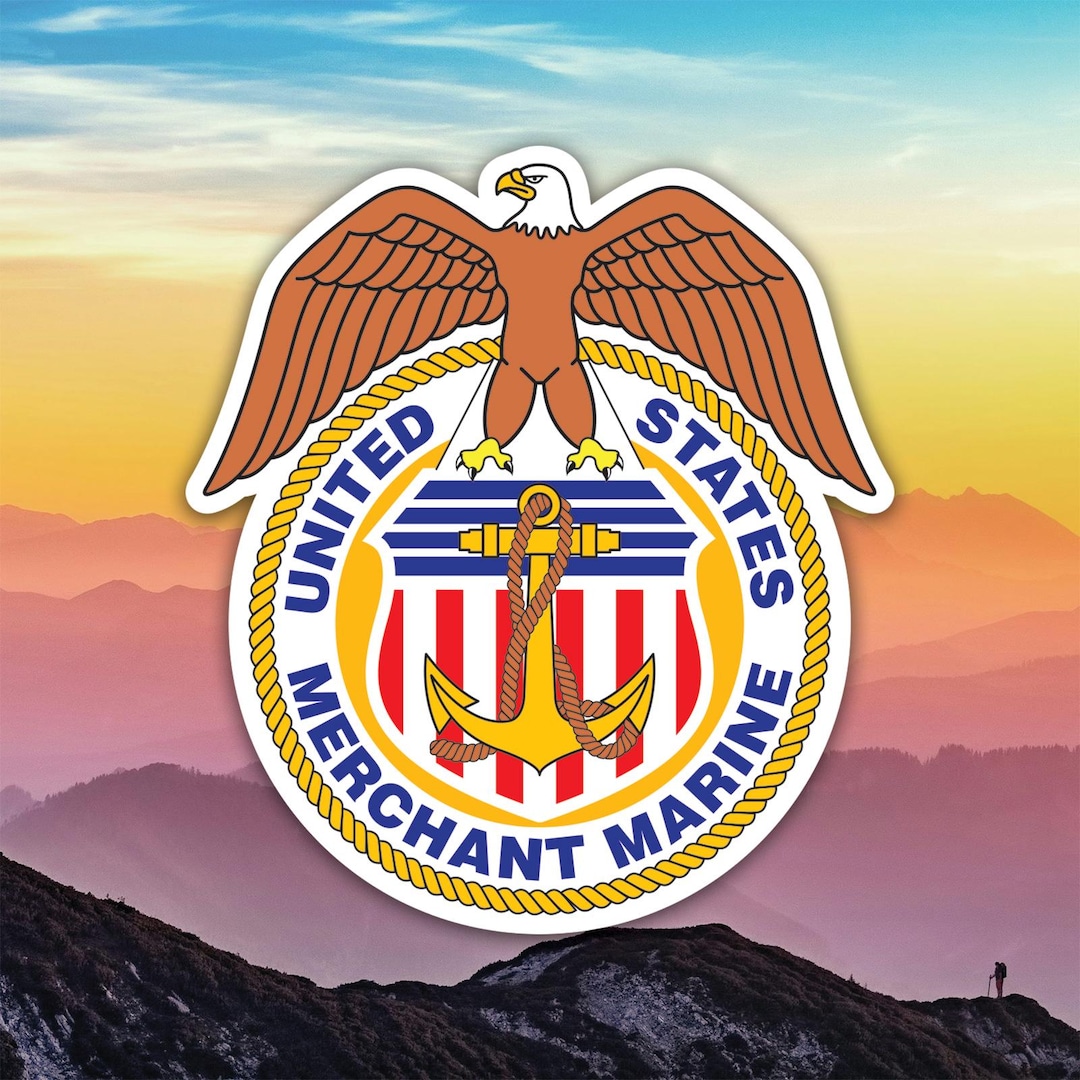 Merchant Sticker United States Merchant Marines Sticker Decal / Die Cut / Many Sizes ...