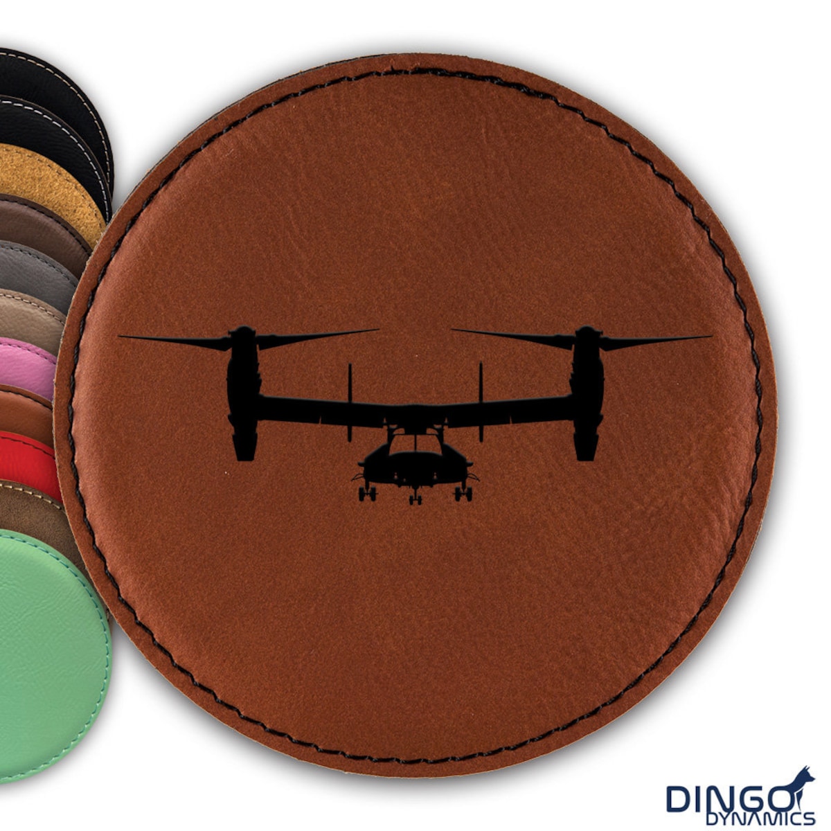 V-22 Osprey Coaster / Laser Engraved Leatherette Round Coasters / Choose Color / Customize / Tiltrotor Helicopter Vtol / DD-0068 - Etsy