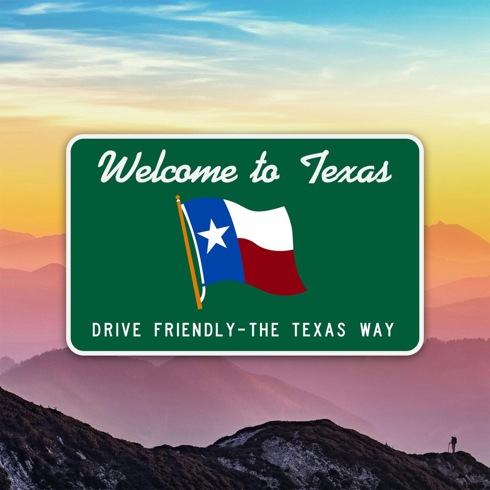 Welcome to Texas Sign Sticker Decal / Die Cut / Many Sizes ...
