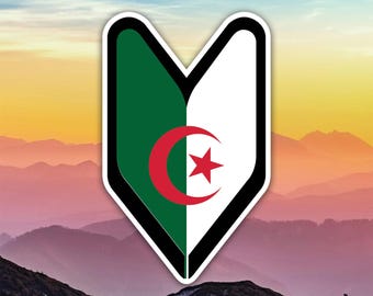 Algerian Driver Badge Soshinoya Sticker Decal / Die Cut / Many Sizes / Weatherproof / Made in USA