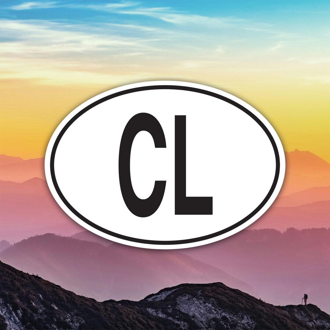 CL Sri Lanka Country Code Euro Oval Sticker Decal / Die Cut / Many ...